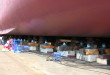 Installation of lacks and communication lines for weighing of ship